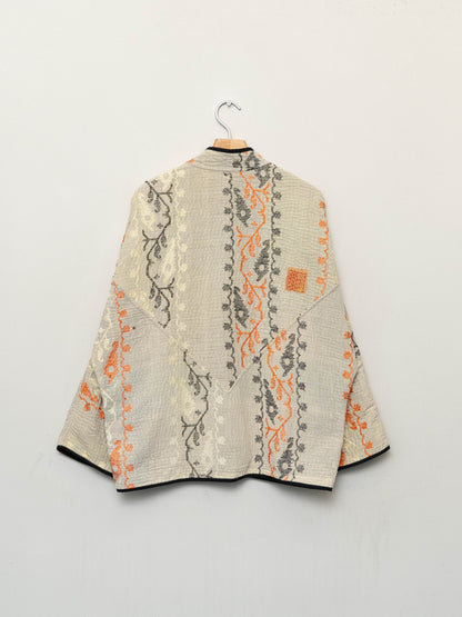 The Ladhiya Quilted Patchwork Kantha Jacket