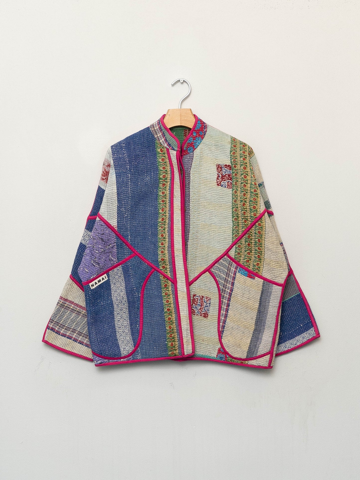 The Ladhiya Quilted Patchwork Kantha Jacket