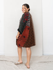 The Simmy Short Dress  - One Size - Upcycled Silk