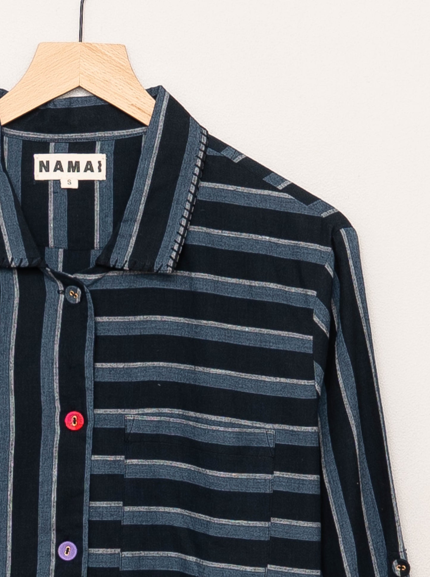 The Kabir Shirt Dress ~ Tarmac Stripe