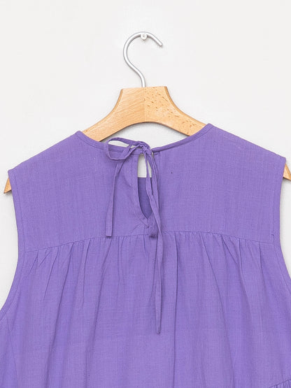 The Anan Gathered Dress ~ Lilac