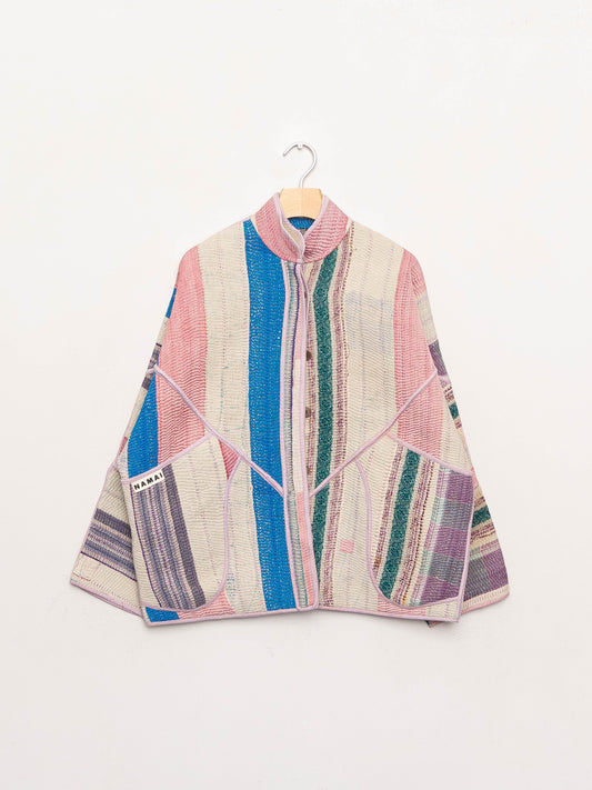 The Ladhiya Quilted Patchwork Kantha Jacket