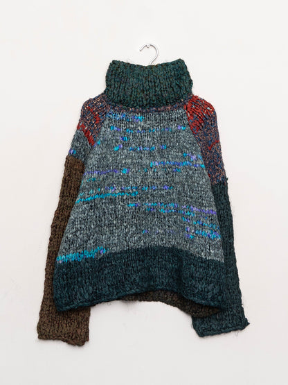 The Vishnu Knitted Silk Roll-Neck Sweater
