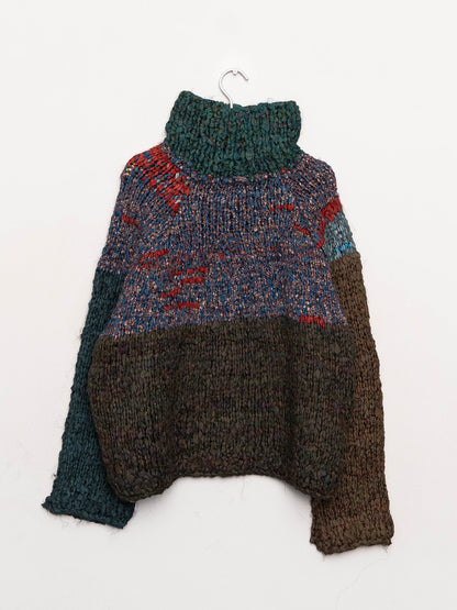 The Vishnu Knitted Silk Roll-Neck Sweater