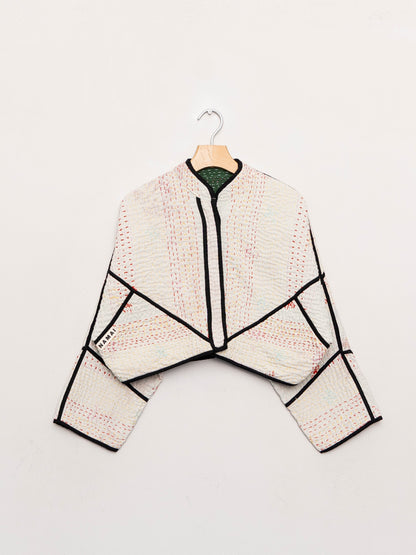 The Kaira Cropped Saami Quilt Jacket