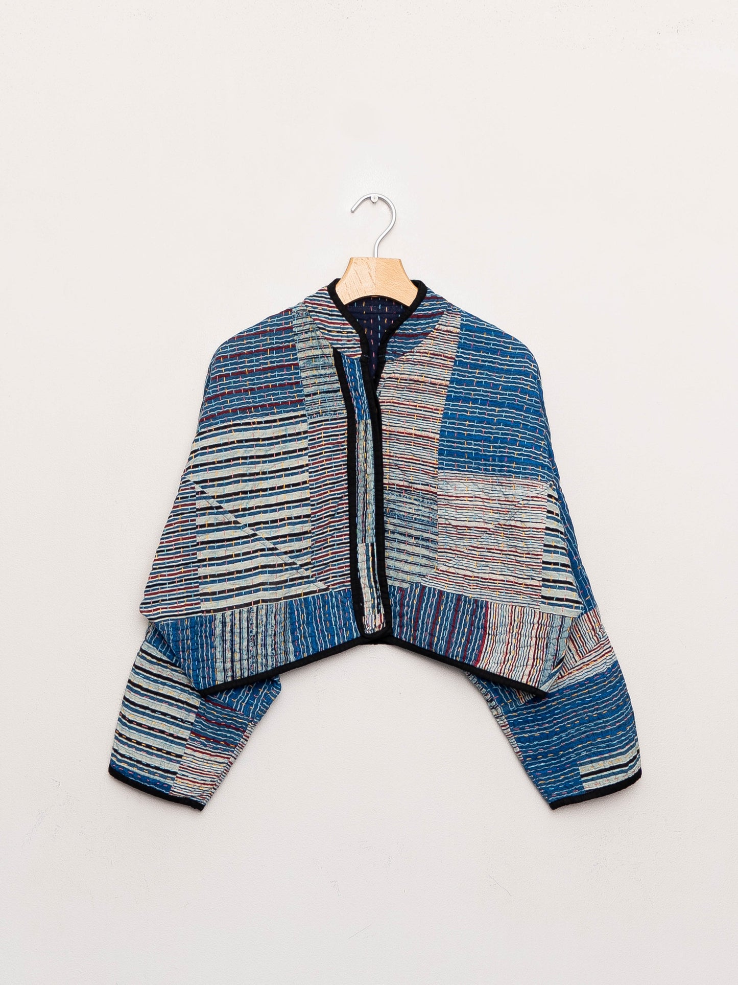 The Kaira Cropped Patchwork Ralli Quilt Jacket