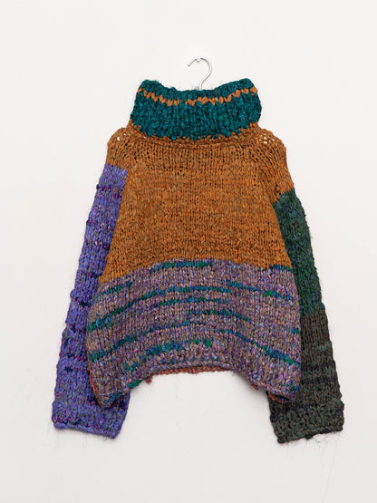 The Vishnu Knitted Silk Roll-Neck Sweater