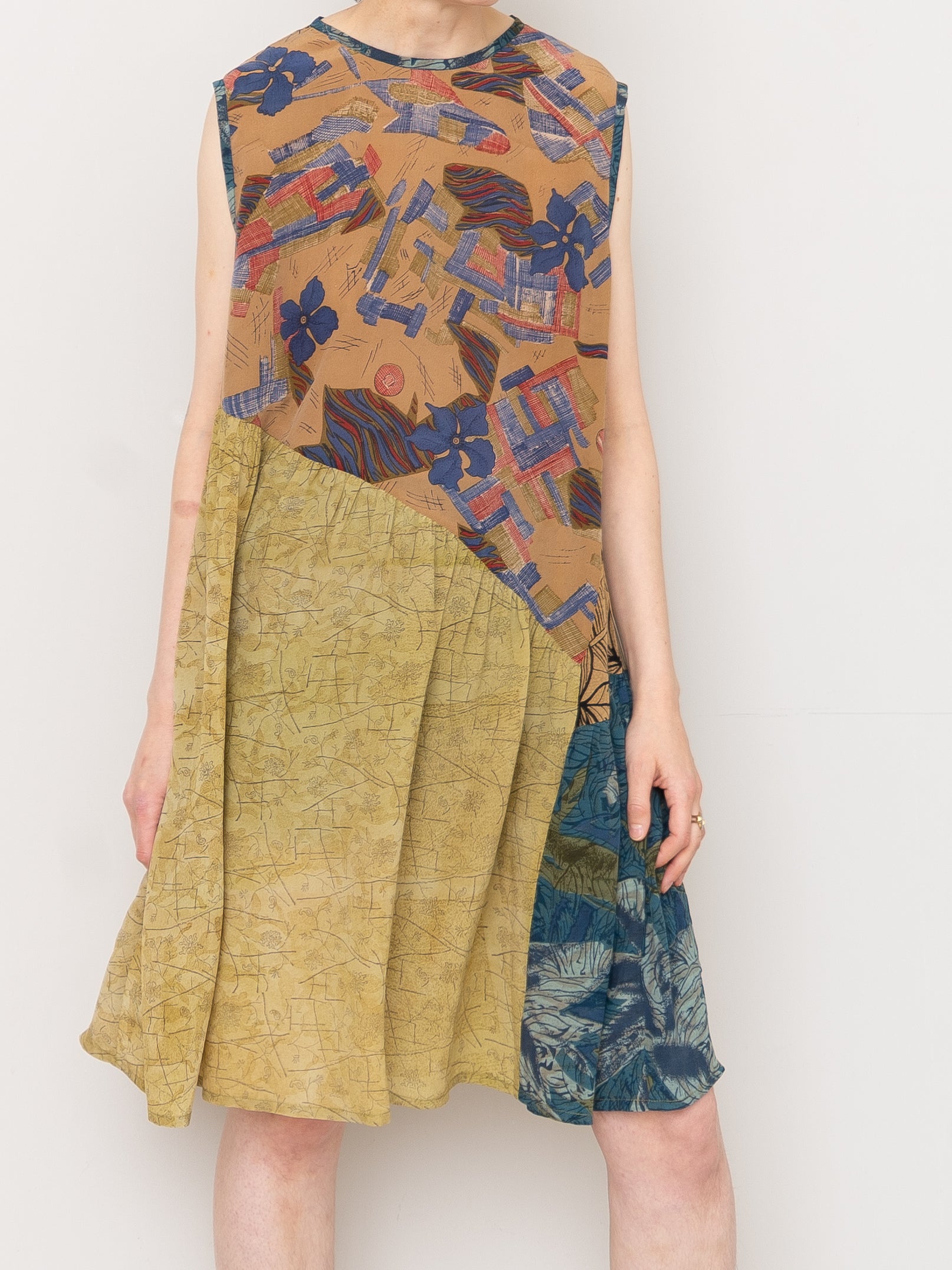 The Anan Short Dress  - Extra Small / Small - Upcycled Silk