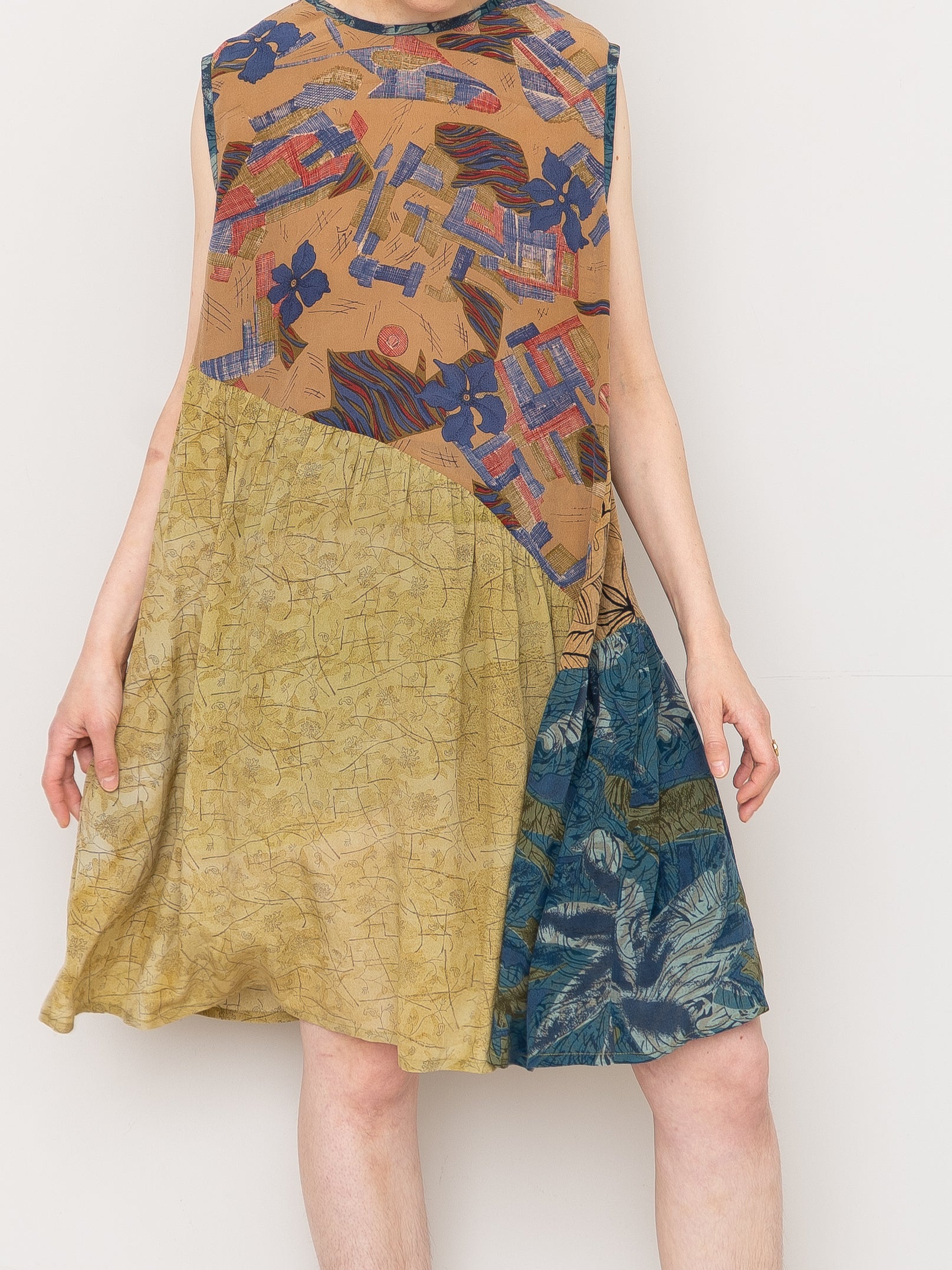 The Anan Short Dress  - Extra Small / Small - Upcycled Silk