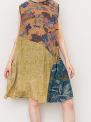 The Anan Short Dress  - Extra Small / Small - Upcycled Silk