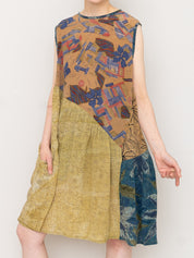 The Anan Short Dress  - Extra Small / Small - Upcycled Silk