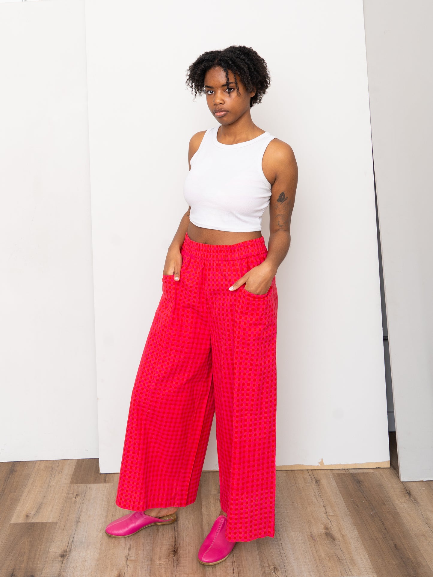 The Nayan Pant ~ Petunia Check