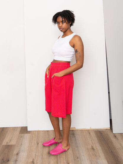 The Nayan Short ~ Petunia Check