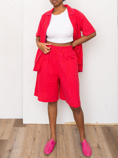 The Nayan Short ~ Petunia Check