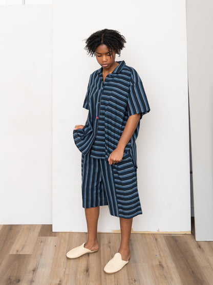 The Manu Shirt ~ Tarmac Stripe