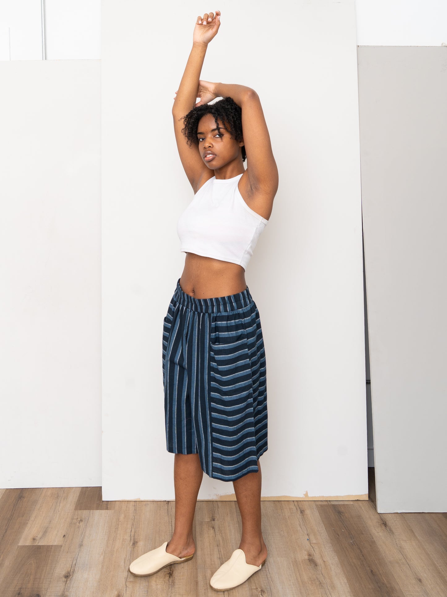 The Nayan Short  ~ Tarmac Stripe