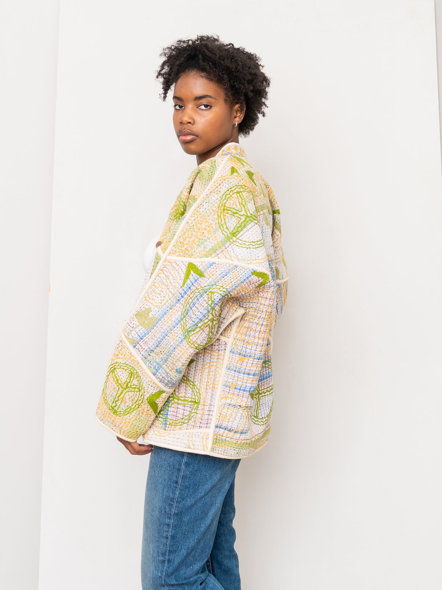 The Ladhiya Suzani Quilted Kantha Jacket