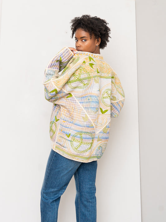 The Ladhiya Suzani Quilted Kantha Jacket
