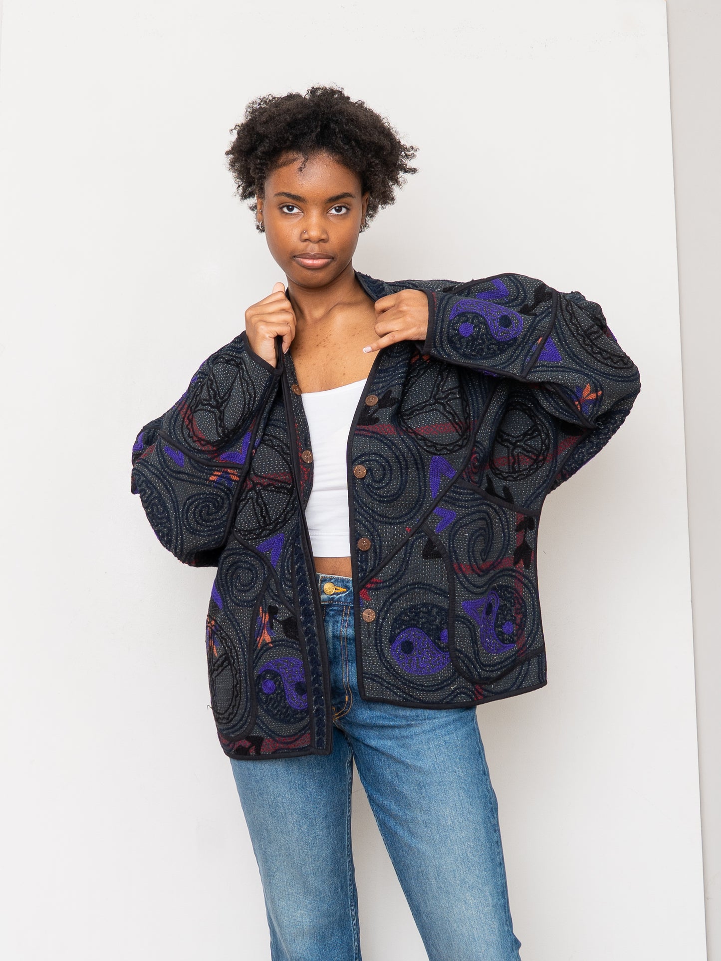 The Ladhiya Suzani Quilted Kantha Jacket
