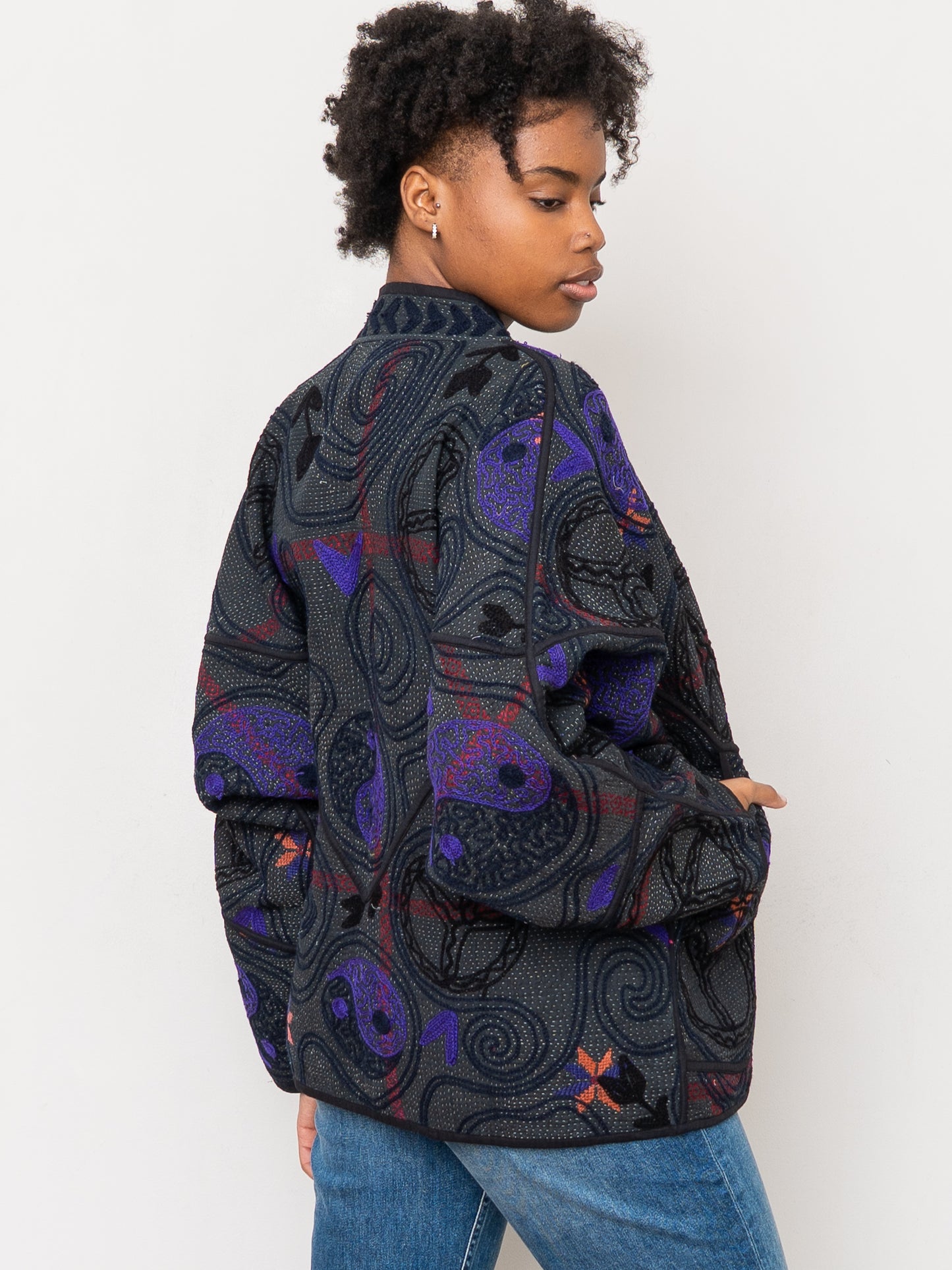 The Ladhiya Suzani Quilted Kantha Jacket