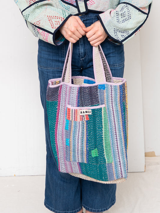 The Xoti II Zero-Waste Quilted Kantha Bag