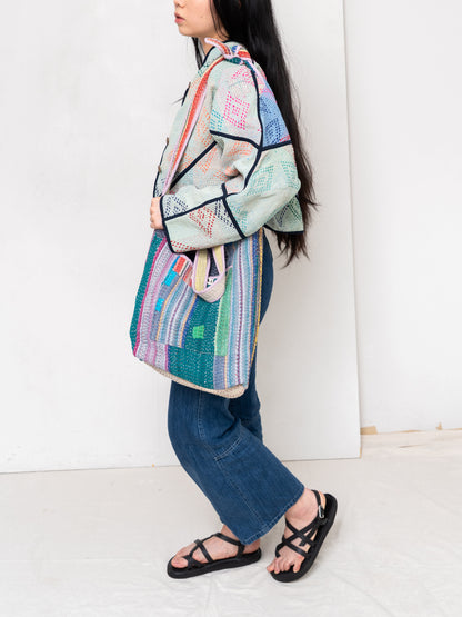 The Xoti II Zero-Waste Quilted Kantha Bag