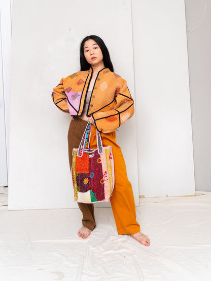 The Xoti II Zero-Waste Quilted Kantha Bag