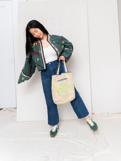 The Xoti II Zero-Waste Quilted Kantha Bag
