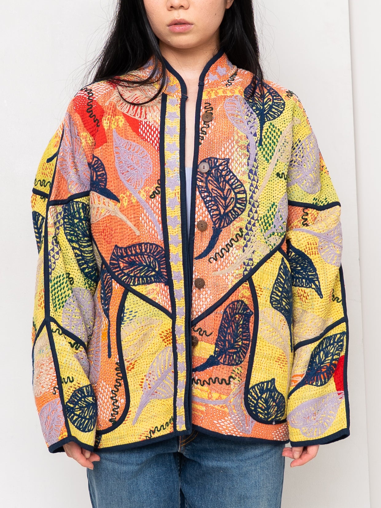 The Ladhiya Suzani Quilted Kantha Jacket