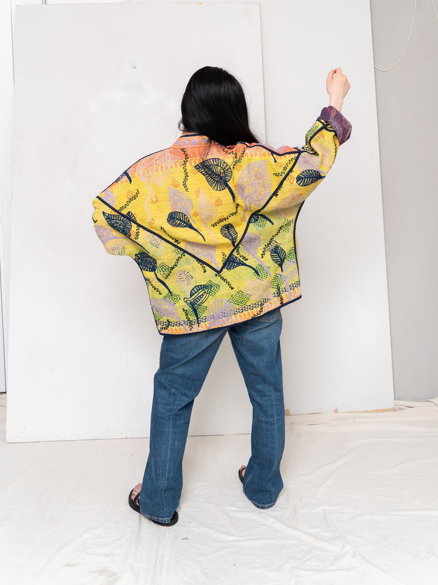 The Ladhiya Suzani Quilted Kantha Jacket