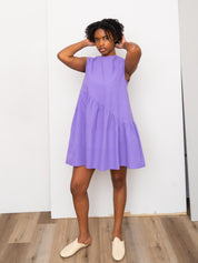 The Anan Short Gathered Dress Short ~ Lilac