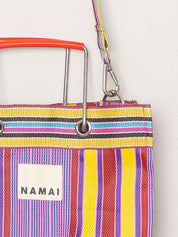 The Goa Market Recycled Nylon Tote Bag - Candy Stripe