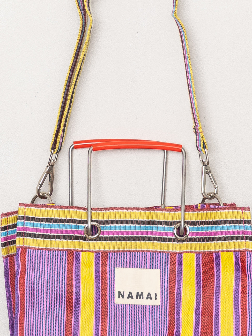 The Goa Market Recycled Nylon Tote Bag - Candy Stripe