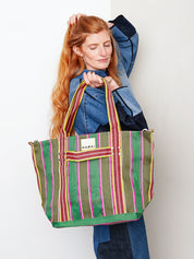 The Goa Recycled Nylon Travel Tote - Midnight Plum
