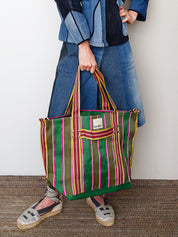The Goa Recycled Nylon Travel Tote - Midnight Plum