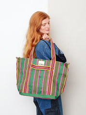 The Goa Recycled Nylon Travel Tote - Midnight Plum