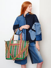 The Goa Recycled Nylon Travel Tote - Midnight Plum
