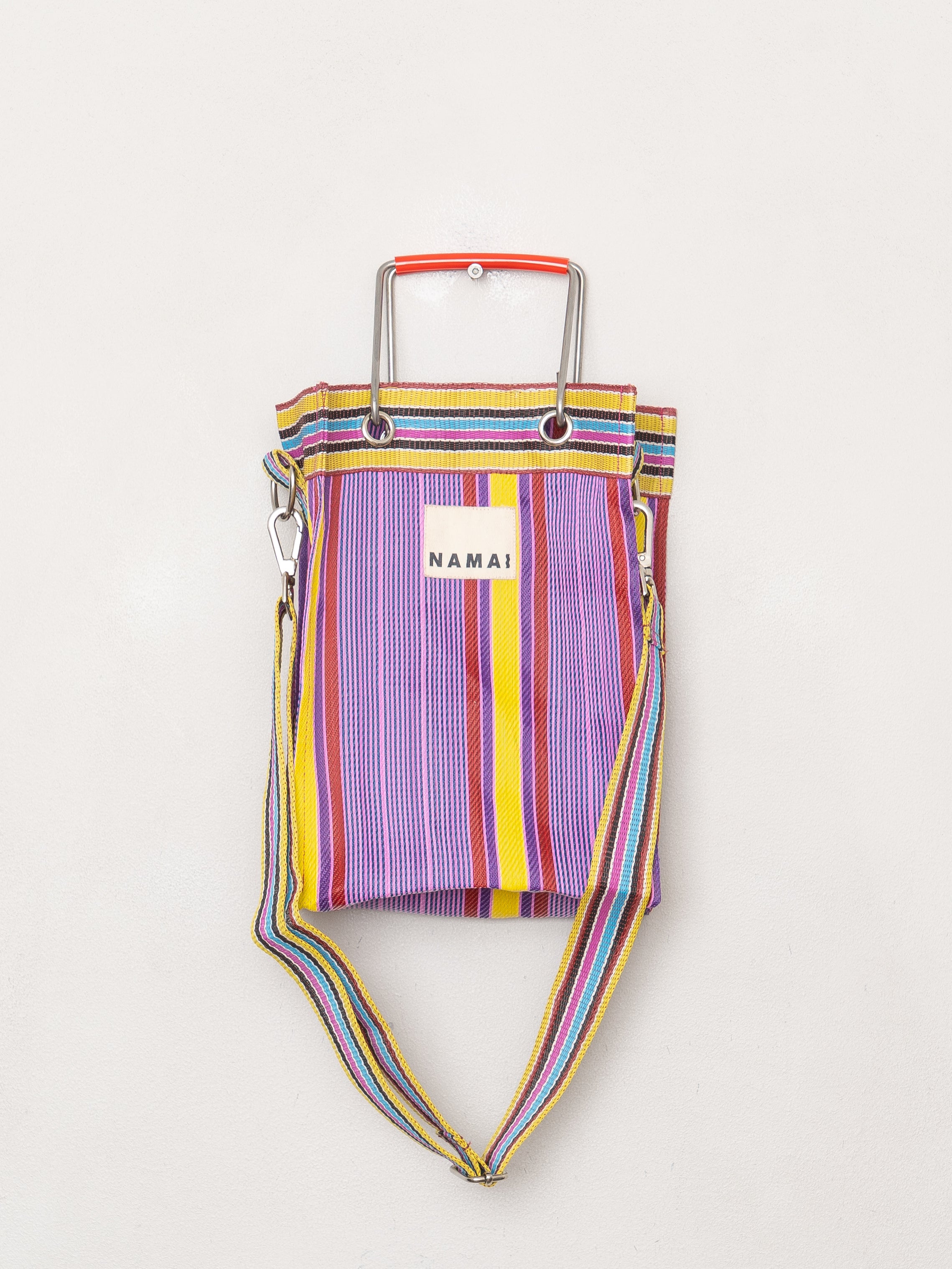 The Goa Mini Market Recycled Nylon Tote Bag - Candy Stripe