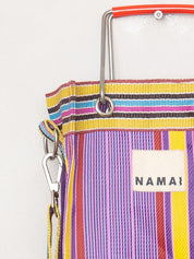 The Goa Mini Market Recycled Nylon Tote Bag - Candy Stripe