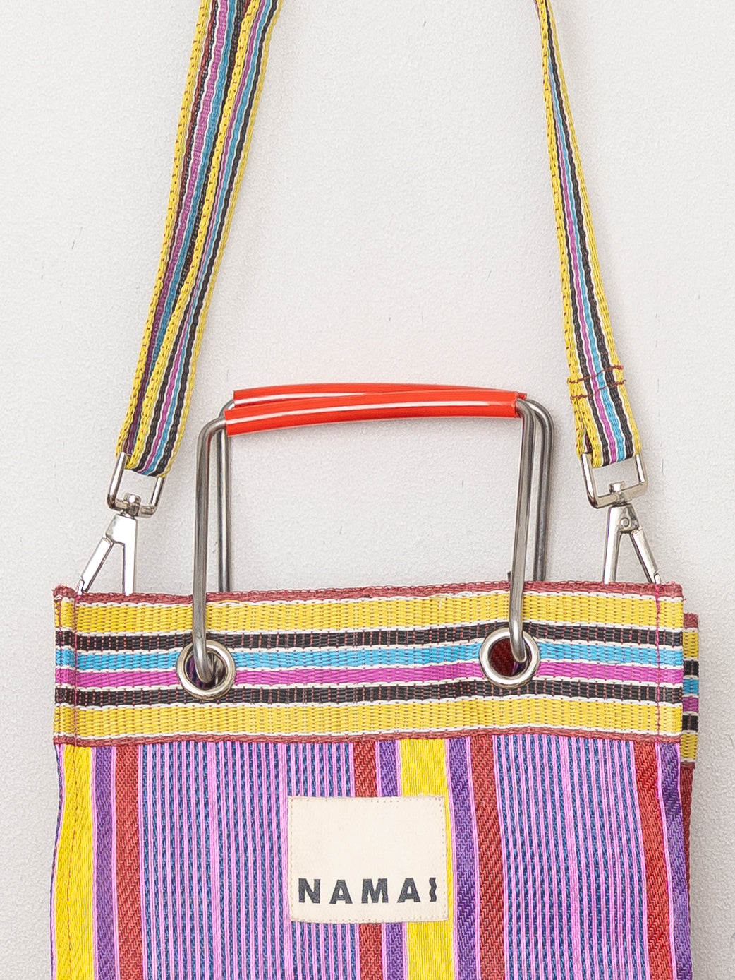 The Goa Mini Market Recycled Nylon Tote Bag - Candy Stripe