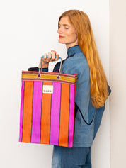 The Goa Market Recycled Nylon Tote Bag- Melon Pop