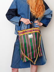 The Goa Market Recycled Nylon Tote Bag - Midnight Plum