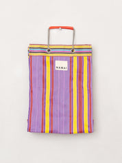 The Goa Market Recycled Nylon Tote Bag - Candy Stripe