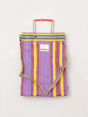 The Goa Market Recycled Nylon Tote Bag - Candy Stripe
