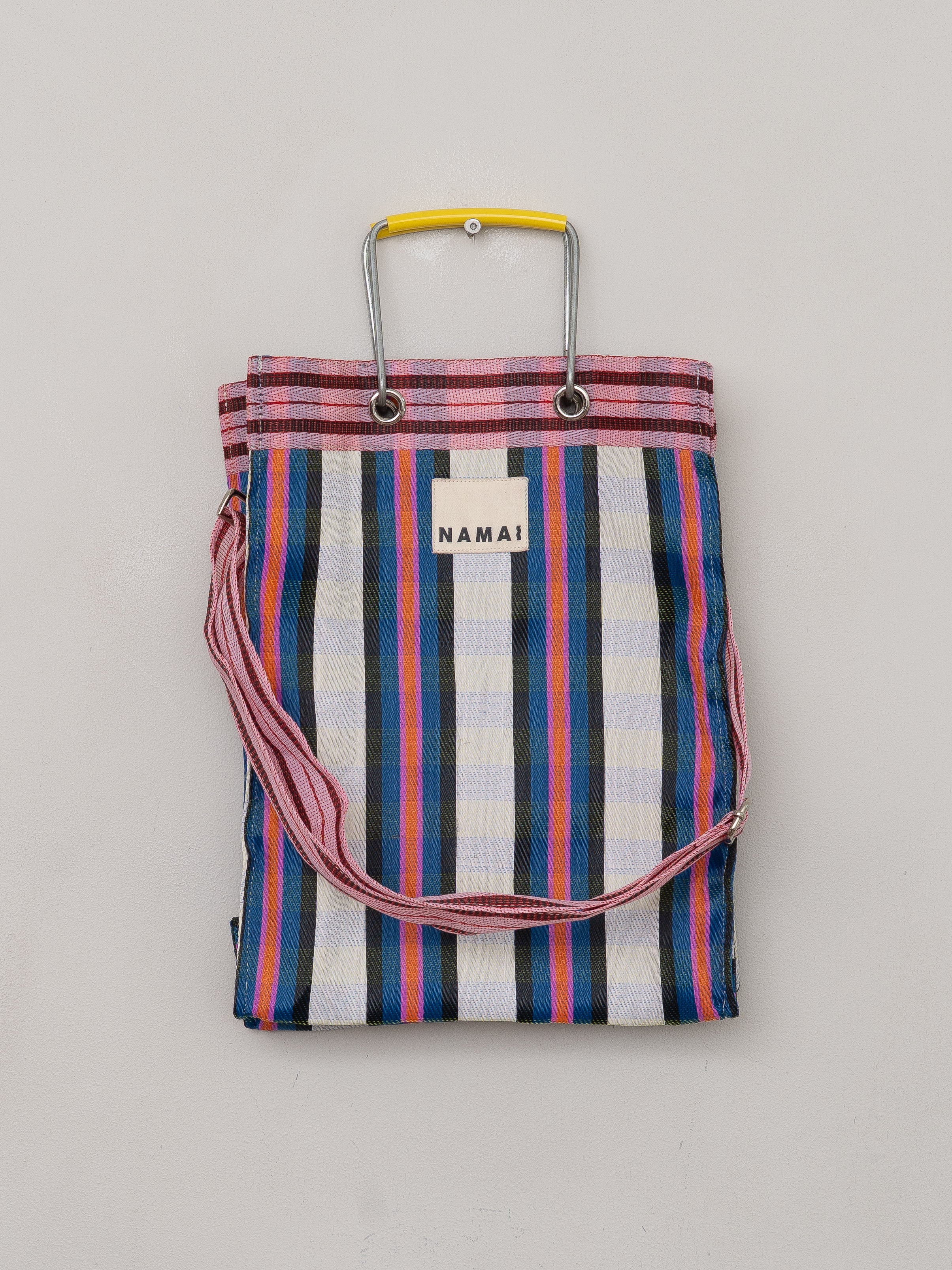 The Goa Market Recycled Nylon Tote Bag- Gumball Check