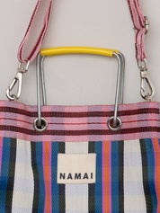 The Goa Market Recycled Nylon Tote Bag- Gumball Check