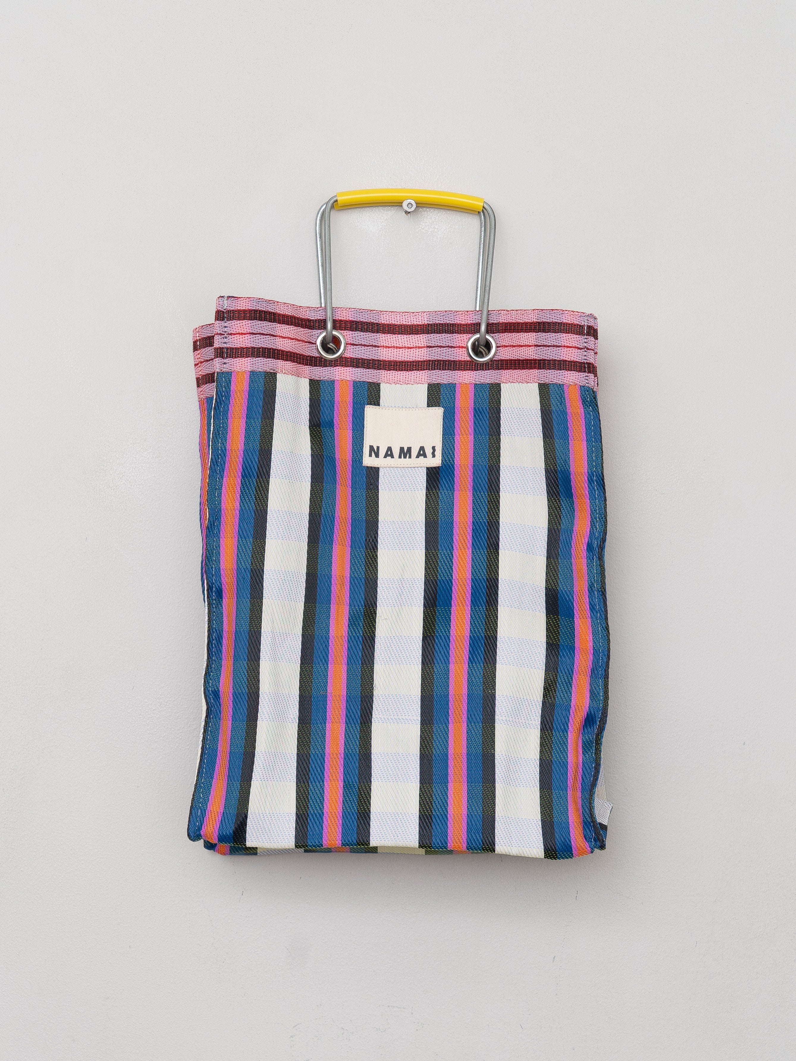 The Goa Market Recycled Nylon Tote Bag- Gumball Check