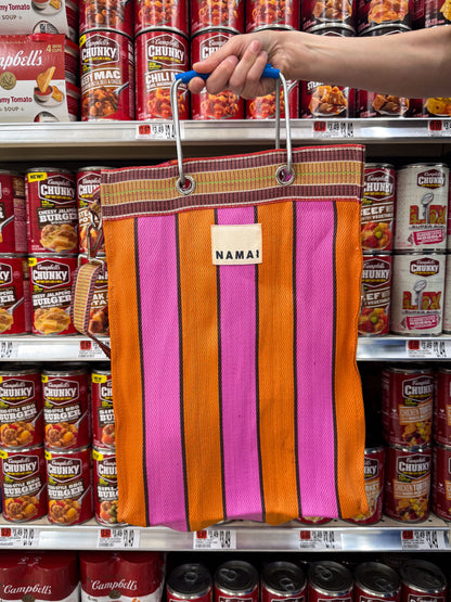 The Goa Market Recycled Nylon Tote Bag- Melon Pop
