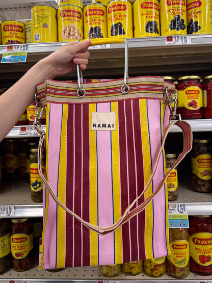 The Goa Market Recycled Nylon Tote Bag- Sangria Sunshine