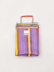 The Goa Mini Market Recycled Nylon Tote Bag - Candy Stripe
